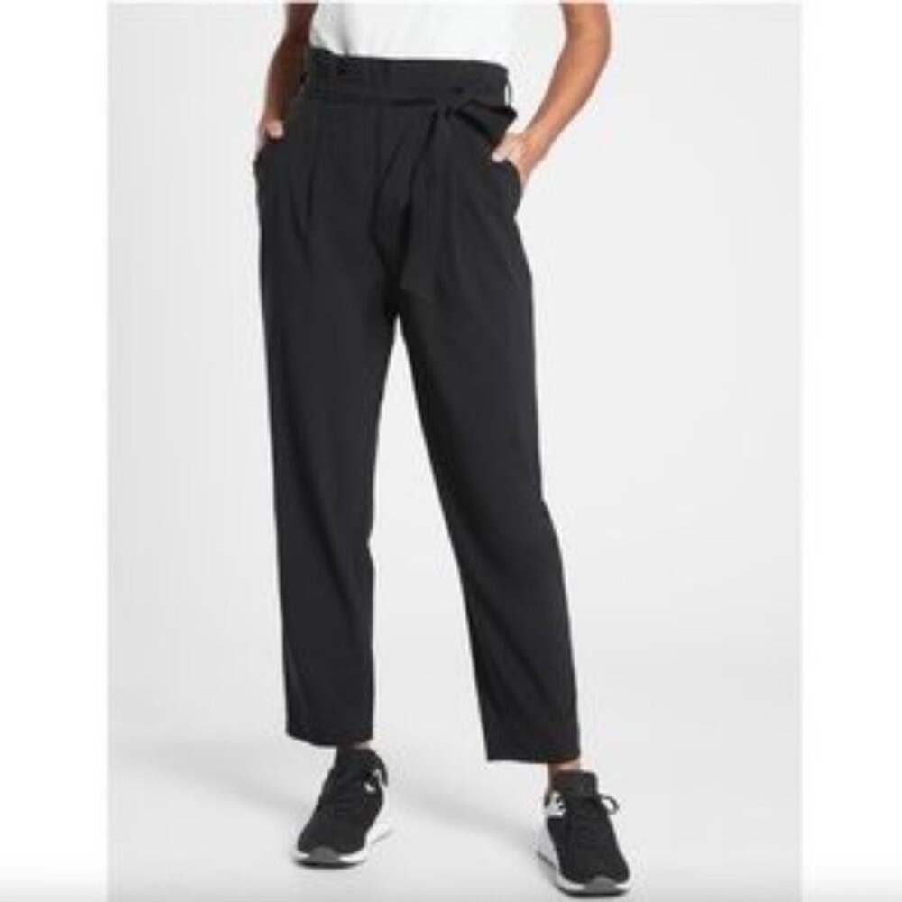Athleta Black Skyline II Athleisure Travel Lifestyle Pants Sz 0 Womens Black